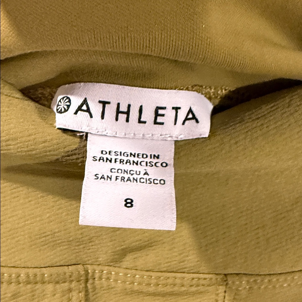 ATHLETA Headlands Hybrid Cargo Tight Tapestry Hike gold green 8 - Picture 4 of 5